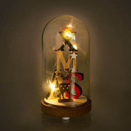Décoration de noël 3xLED/1xCR2032 blanc chaud