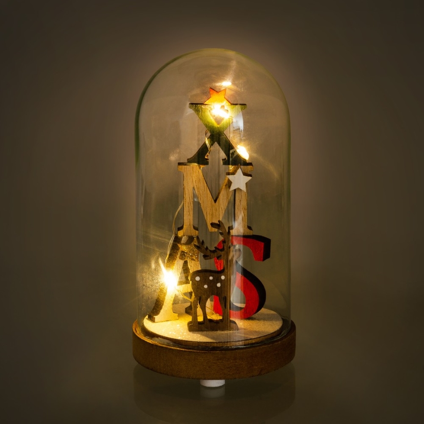 Décoration de noël 3xLED/1xCR2032 blanc chaud