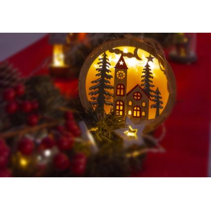 Décoration de noël 5xLED/2xAAA blanc chaud