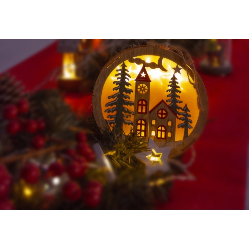Décoration de noël 5xLED/2xAAA blanc chaud