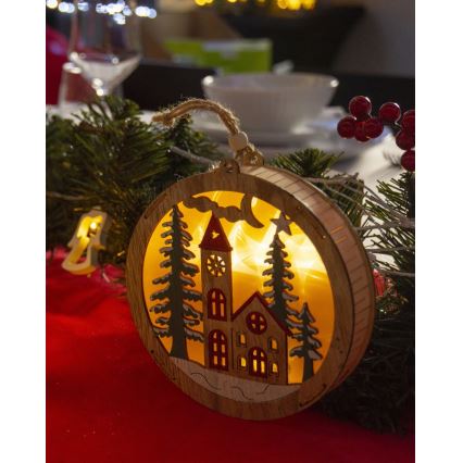 Décoration de noël 5xLED/2xAAA blanc chaud
