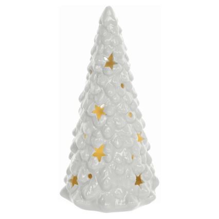 Décoration de Noël en porcelaine LED/3xLR44 sapin