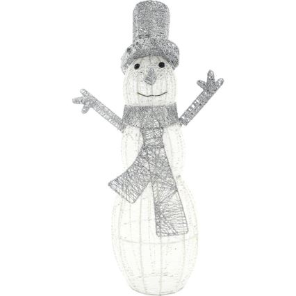 Décoration de Noël extérieure LED/3,6W/230V/blanc froid 75 cm IP44 bonhomme de neige