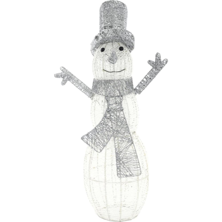 Décoration de Noël extérieure LED/3,6W/230V/blanc froid 75 cm IP44 bonhomme de neige