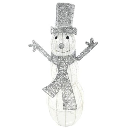 Décoration de Noël extérieure LED/3,6W/230V/blanc froid 75 cm IP44 bonhomme de neige
