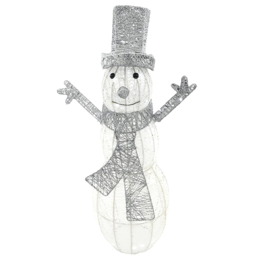 Décoration de Noël extérieure LED/3,6W/230V/blanc froid 75 cm IP44 bonhomme de neige
