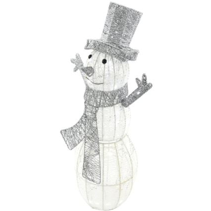 Décoration de Noël extérieure LED/3,6W/230V/blanc froid 75 cm IP44 bonhomme de neige