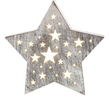 Décoration de noël LED 1xLED/2xAAA blanc chaud