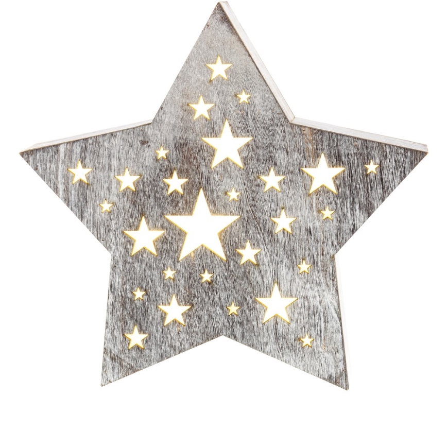 Décoration de noël LED 1xLED/2xAAA blanc chaud