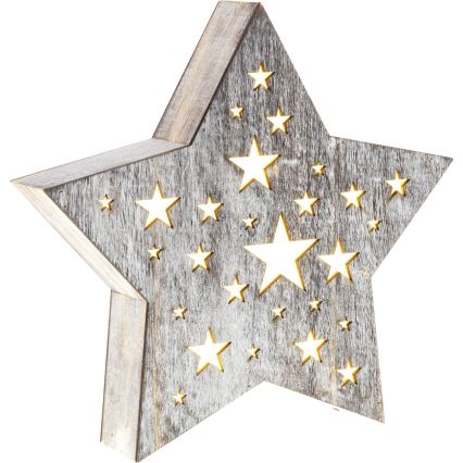 Décoration de noël LED 1xLED/2xAAA blanc chaud