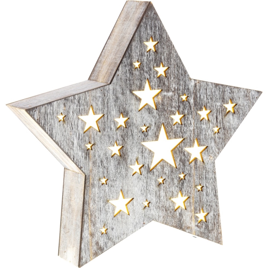 Décoration de noël LED 1xLED/2xAAA blanc chaud