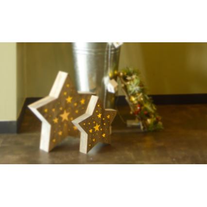 Décoration de noël LED 1xLED/2xAAA blanc chaud