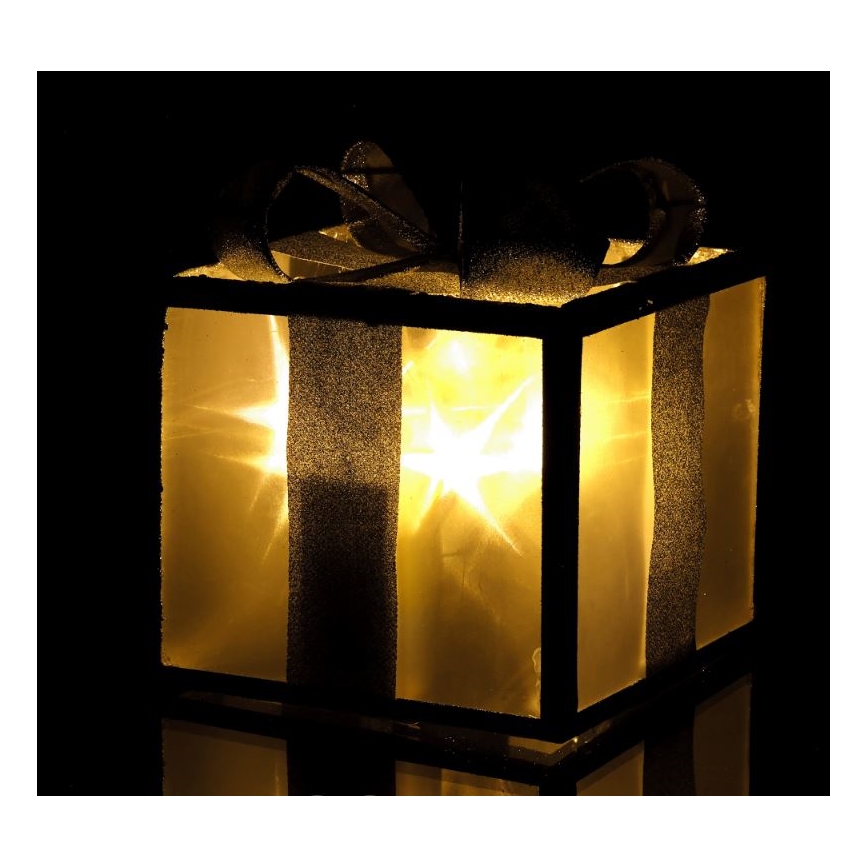 Décoration de noël LED/2xAA 15 cm cadeau