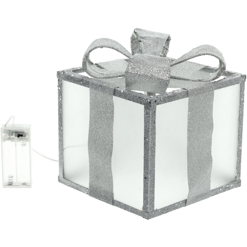 Décoration de noël LED/2xAA 15 cm cadeau