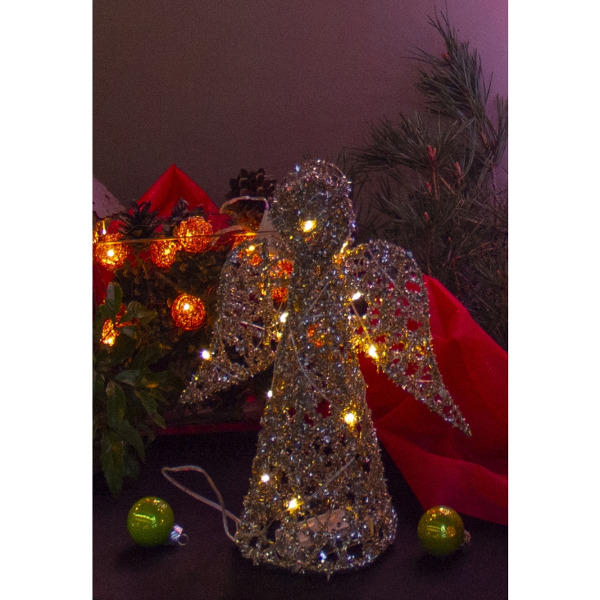 Décoration de Noël LED/2xAA ange