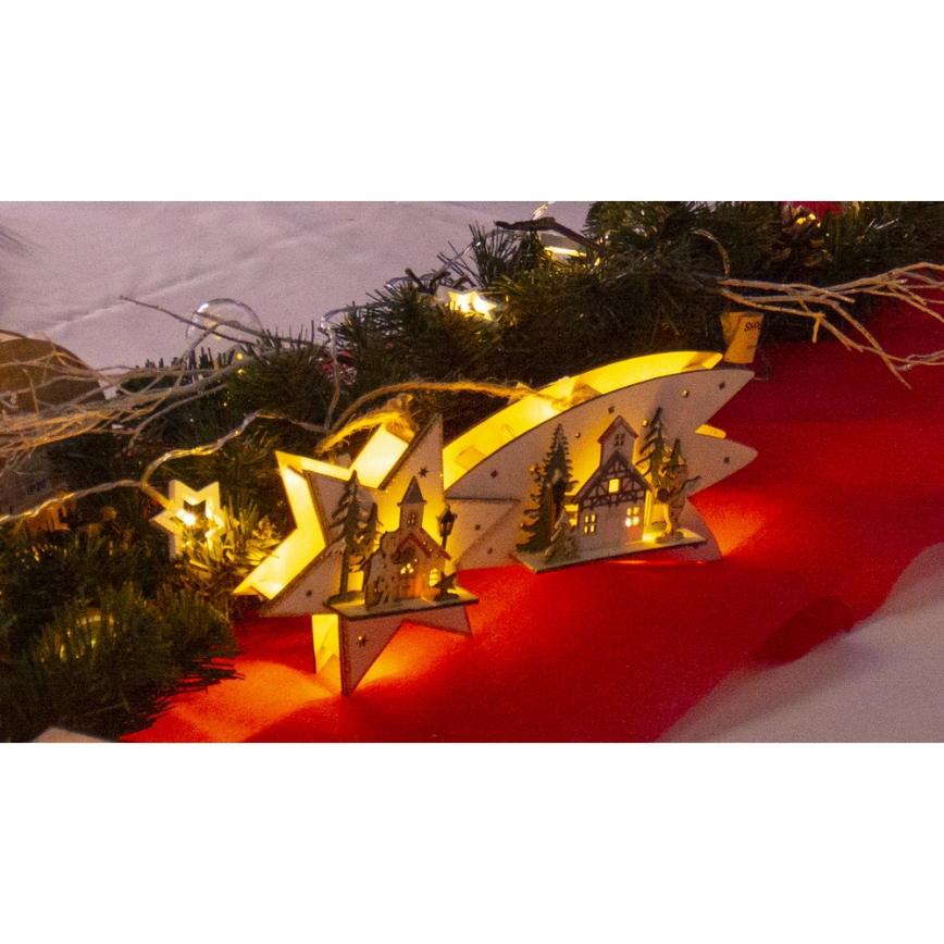 Décoration de Noël LED/2xAA comète