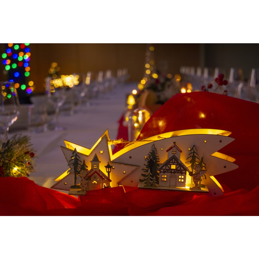 Décoration de Noël LED/2xAA comète