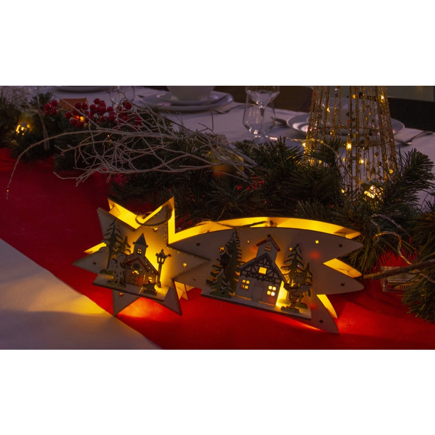 Décoration de Noël LED/2xAA comète