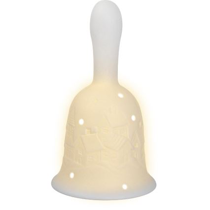 Décoration de Noël LED/2xLR44/blanc chaud cloche