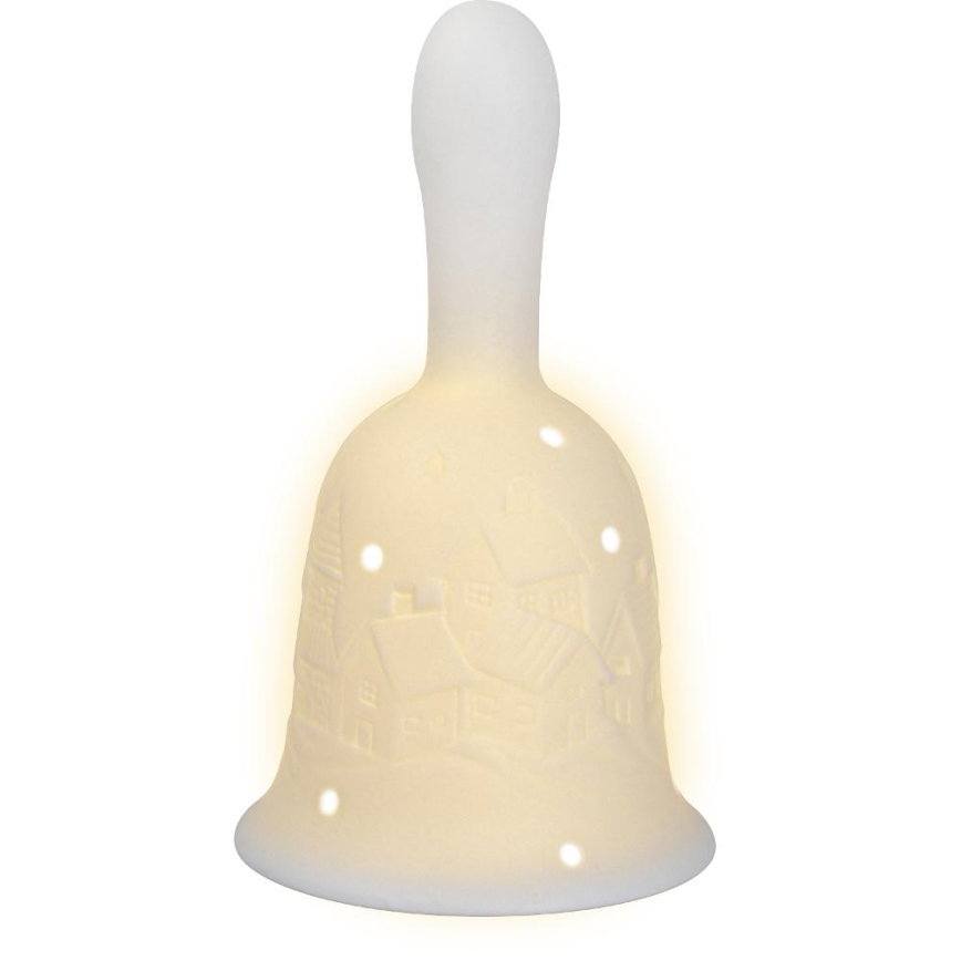 Décoration de Noël LED/2xLR44/blanc chaud cloche