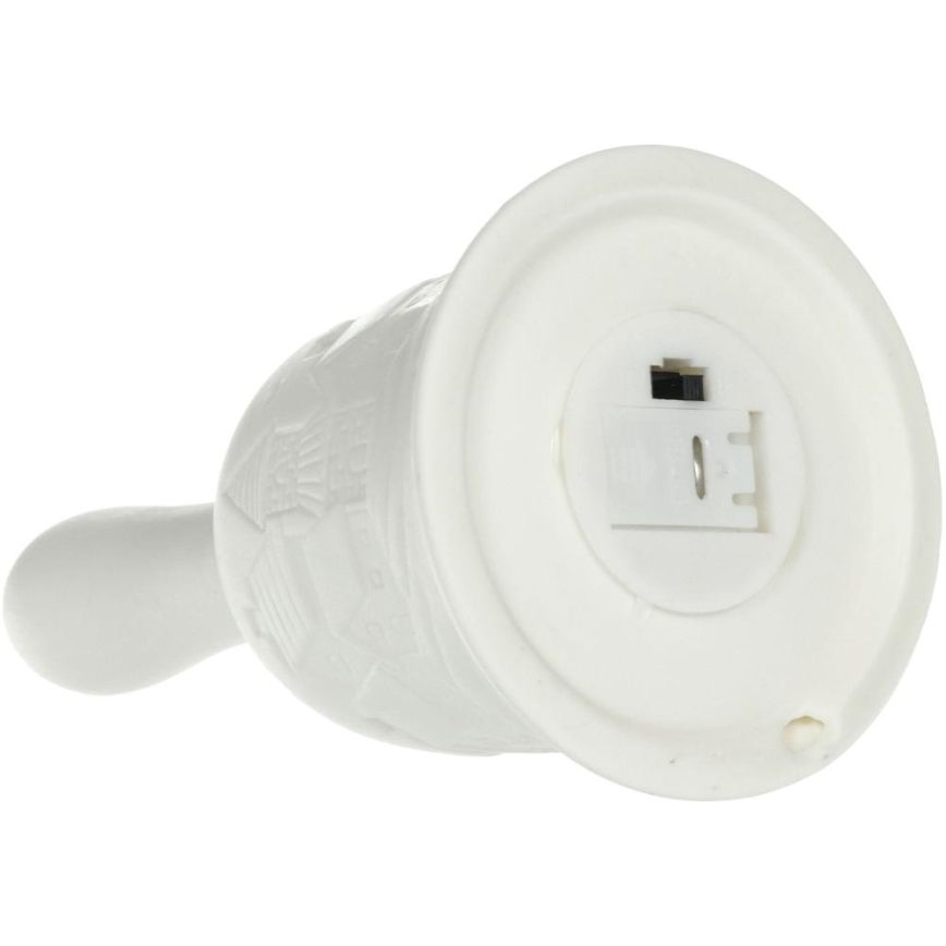 Décoration de Noël LED/2xLR44/blanc chaud cloche