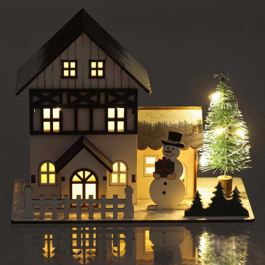 Décoration de Noël LED/2xLR44/blanc chaud maison