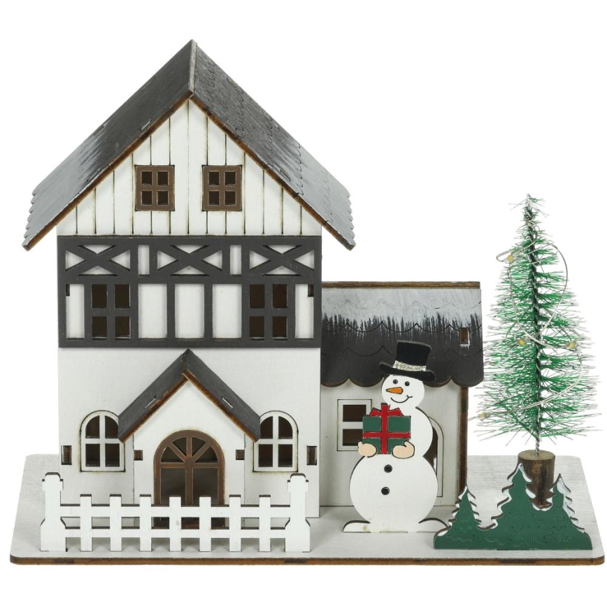 Décoration de Noël LED/2xLR44/blanc chaud maison