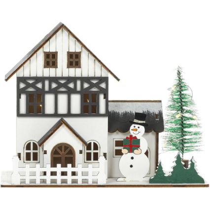 Décoration de Noël LED/2xLR44/blanc chaud maison