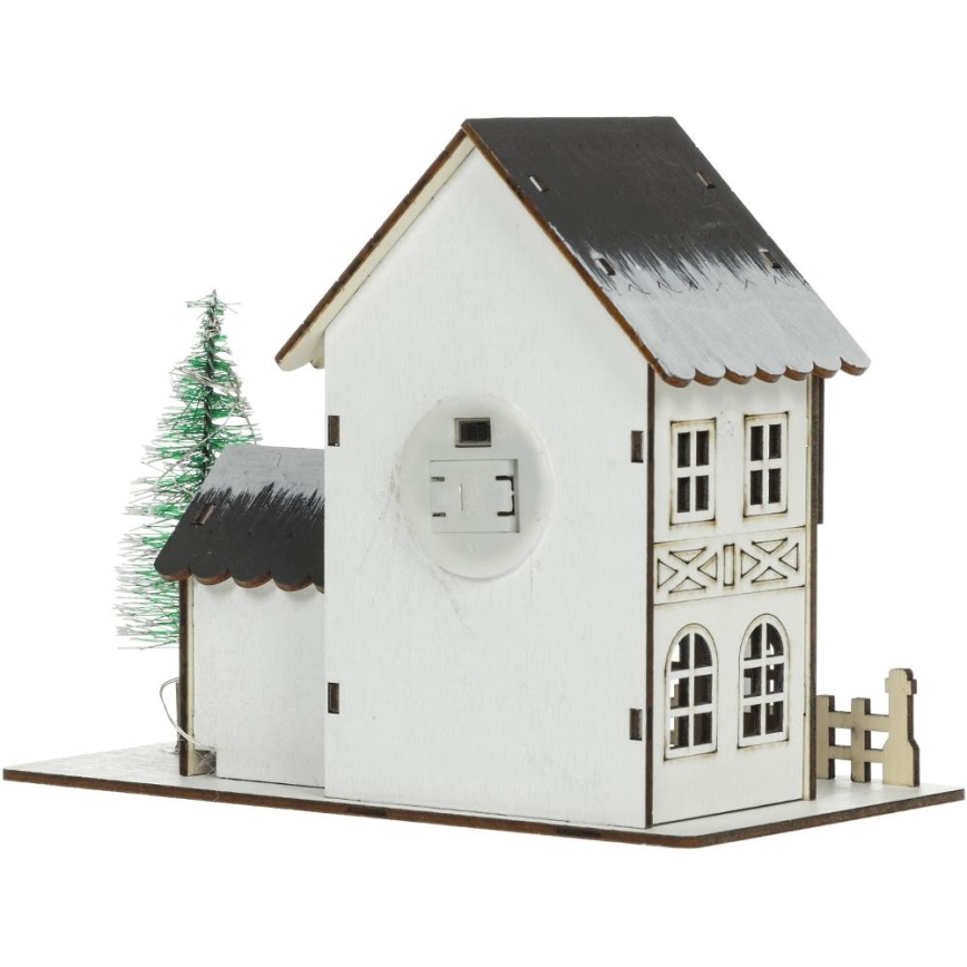 Décoration de Noël LED/2xLR44/blanc chaud maison