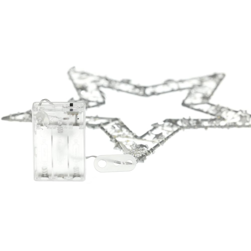 Décoration de Noël LED/3xAA/blanc chaud étoile