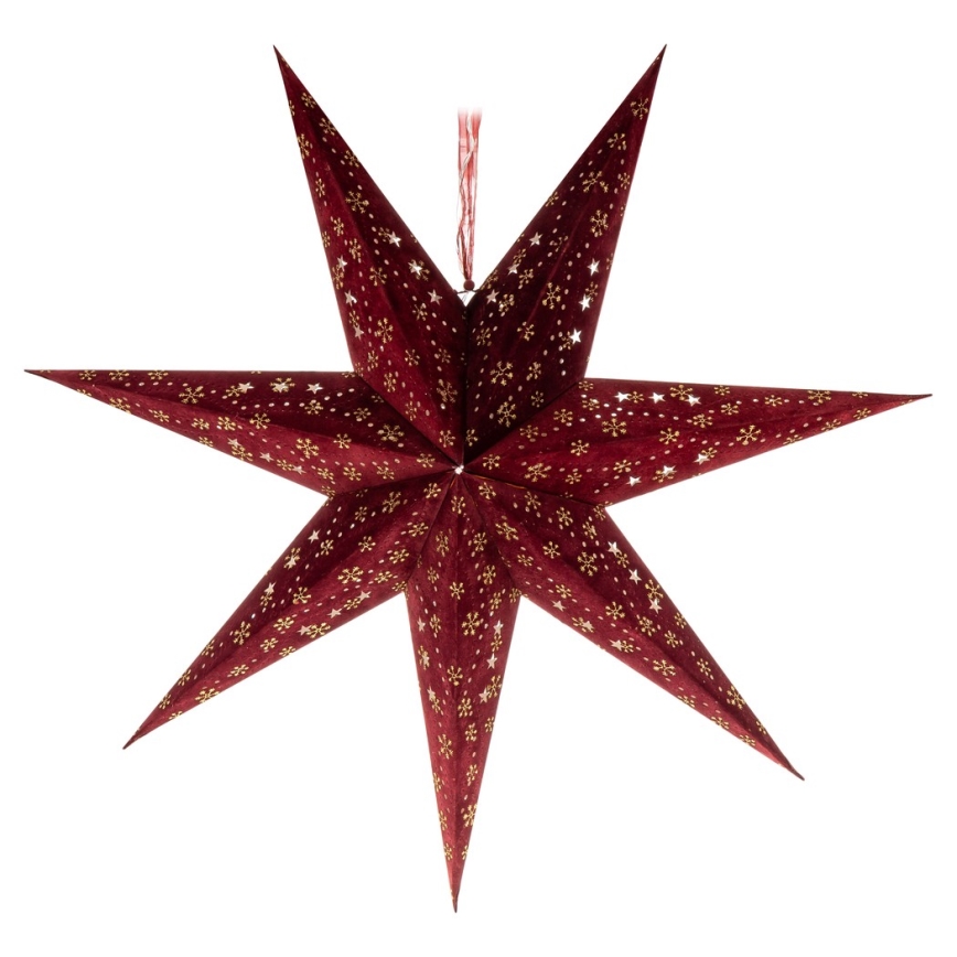 Décoration de Noël LED/3xAA étoile rouge