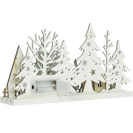 Décoration de Noël LED/3xAAA/blanc chaud forêt