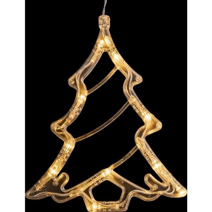 LED Décoration de Noël LED/3xAAA/blanc chaud petit sapin