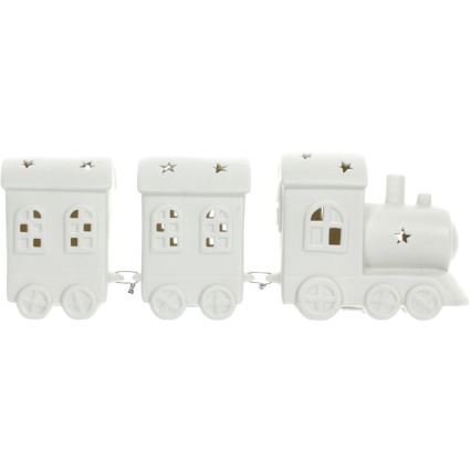 Décoration en porcelaine LED/3xLR44 train