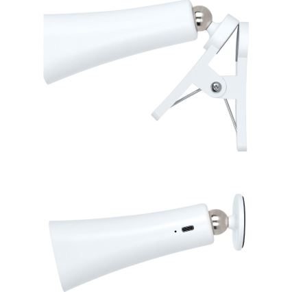 Dimbare oplaadbare 3-in-1 LED-lamp LED/3W/5V 1200 mAh wit