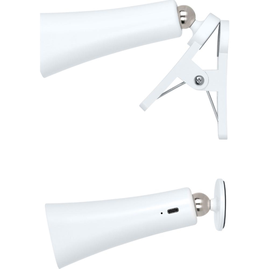 Dimbare oplaadbare 3-in-1 LED-lamp LED/3W/5V 1200 mAh wit