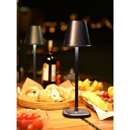 LED Dimbare Oplaadbare Bureaulamp LED/3W/1800 mAh Donkerblauw
