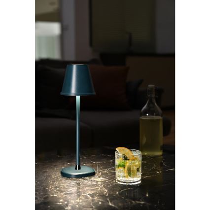 LED Dimbare Oplaadbare Bureaulamp LED/3W/1800 mAh Donkerblauw