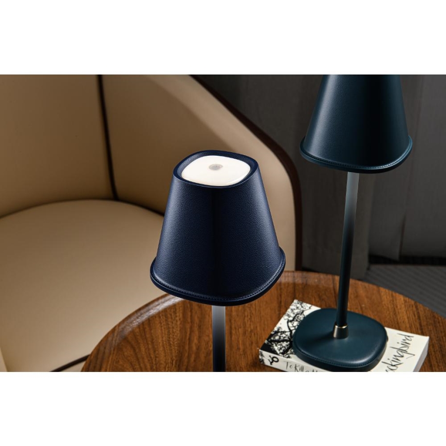 LED Dimbare Oplaadbare Bureaulamp LED/3W/1800 mAh Donkerblauw