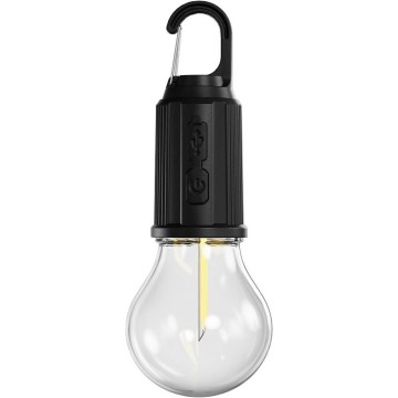 Retlux - dimbare oplaadbare LED-zaklamp, 0,3 W, USB, 400 mAh, IP44, zwart
