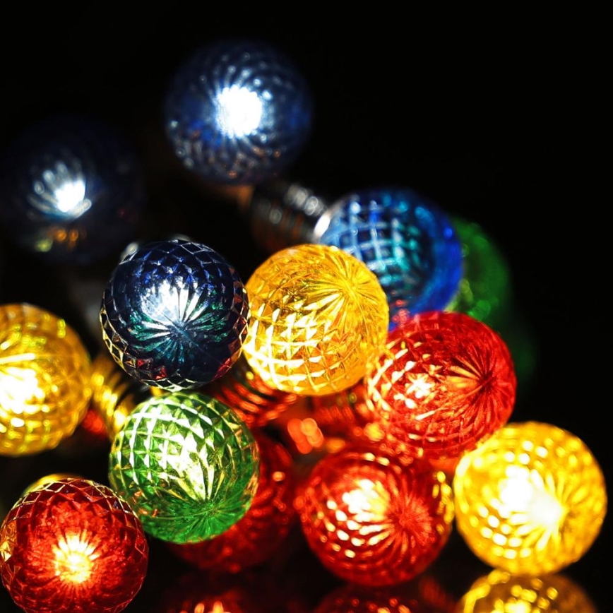 Guirlande de Noël 20xLED/2xAA/blanc chaud 1,8m ampoules