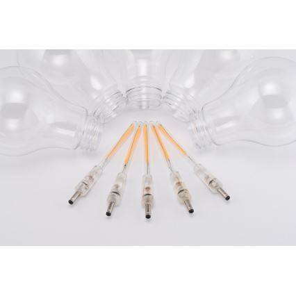 Guirlande de noël décorative d'extérieur LED 10xA60 7,5m IP44 blanc chaud