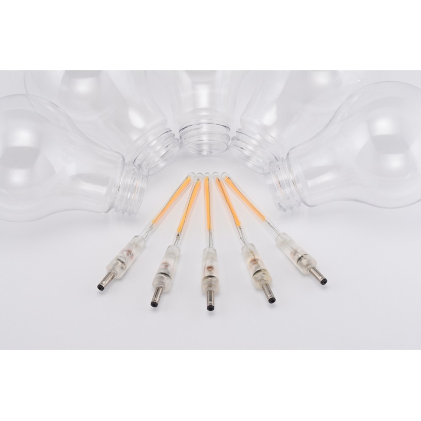 Guirlande de noël décorative d'extérieur LED 10xA60 7,5m IP44 blanc chaud