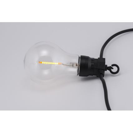 Guirlande de noël décorative d'extérieur LED 10xA60 7,5m IP44 blanc chaud