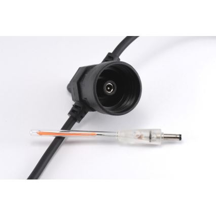 Guirlande de noël décorative d'extérieur LED 10xA60 7,5m IP44 blanc chaud