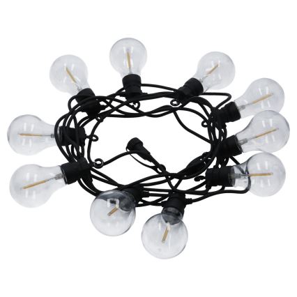 Guirlande de noël décorative d'extérieur LED 10xA60 7,5m IP44 blanc chaud