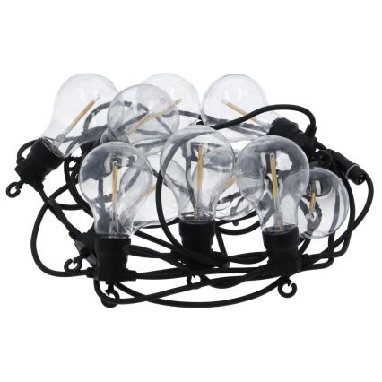Guirlande de noël décorative d'extérieur LED 10xA60 7,5m IP44 blanc chaud