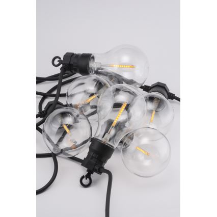Guirlande de noël décorative d'extérieur LED 10xA60 7,5m IP44 blanc chaud