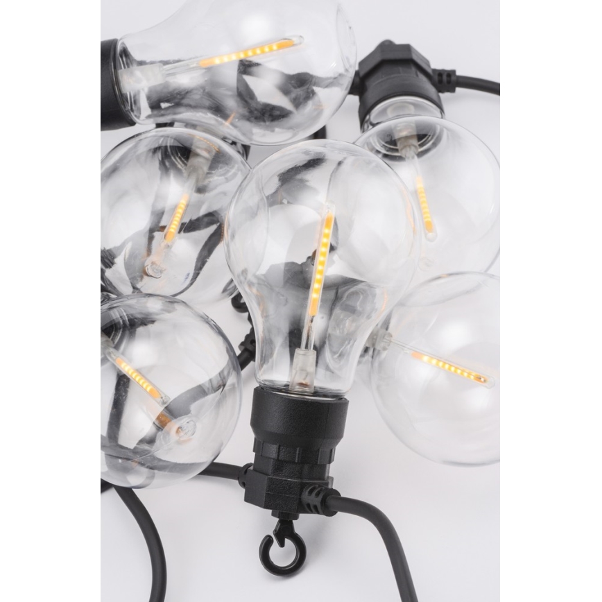 Guirlande de noël décorative d'extérieur LED 10xA60 7,5m IP44 blanc chaud