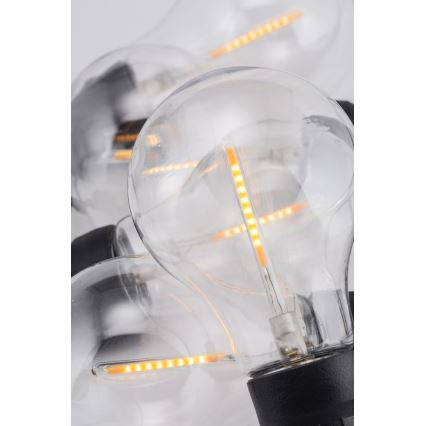 Guirlande de noël décorative d'extérieur LED 10xA60 7,5m IP44 blanc chaud
